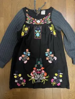 レア Hamble by Par Avion 花柄刺繍 チュニック 長袖のサムネイル