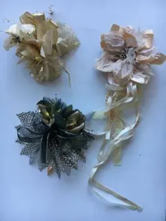 コサージュ 3点