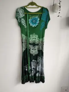 Desigual 半袖ひざ丈ワンピース L