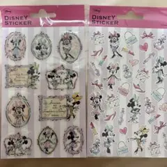 Disney ステッカー ミニー・マウス 2枚セット