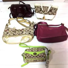 Coach ショルダーバッグ、ミニトートバッグ　計5点