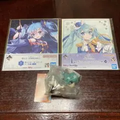 雪ミク2024あそーと　A賞　雪ミク2024＋一番くじミニ色紙2枚