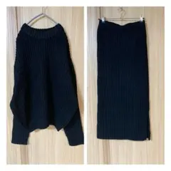 新品ニット&スカート☆オズモーシス好きアンティカ好きROPE好きソウルベリーに