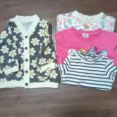 子供用トップスセット（カーディガン・Tシャツ）