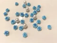 ソフト薔薇のネイルパーツセット１６個 デコパにも