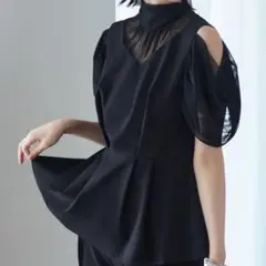 オープンショルダー パーティードレス