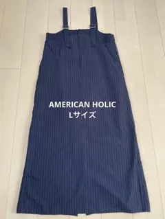 AMERICAN HOLIC サスペンダー付きワンピース　Lサイズ