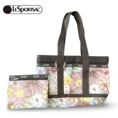 レスポートサック トラベルトートバッグ 花柄 フラワー柄 ポーチ付き