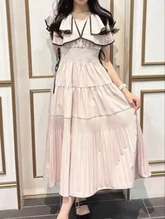アンミール タック襟ラッフルプリーツOP ワンピース - メルカリ