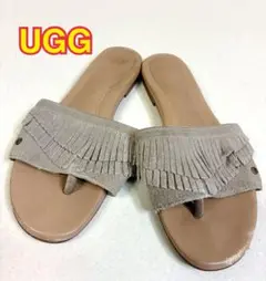 UGG フリンジ サンダル トングサンダル フラップ