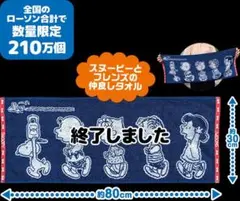 LAWSONスヌーピーふんわりタオル