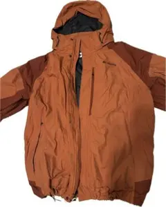 オレンジ マウンテンパーカー