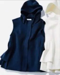 【新品タグ付き】メゾンドドルチェ　キルティングベスト/white 3090055878935723_01_0633w.jpeg