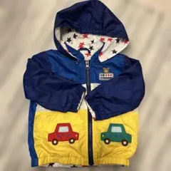 ミキハウス　ホットビスケッツ　ジャンバー　フード付き　ブルゾン　男の子　美品