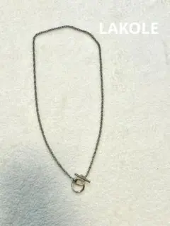 【美品】LAKOLE シルバー トグルクラスプ ネックレスのサムネイル