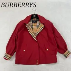 【極希少】バーバリー　 スイングトップ　ジップジャケット　金ボタン　白タグ　M 極希少】バーバリー スイングトップ ジップジャケット 金ボタン 白タグ