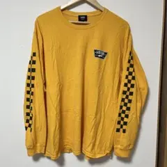VANS 長袖Tシャツ イエロー Lサイズ