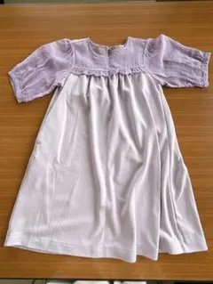 薄紫 半袖ワンピース　ラプンツェル　バウンドコーデ