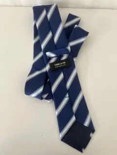 COMME CA ISM ネクタイ ネイビー ストライプ
