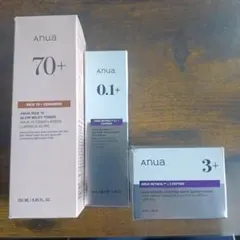anua スキンケア3点 ライス　トナーレチノール　アイ　ナイト　クリーム