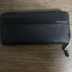 CK CALVIN KLEIN ラウンドファスナー長財布 ブラック