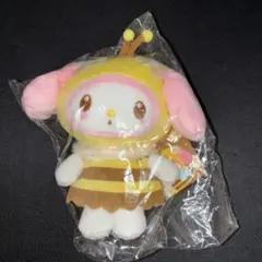 マスコットポーチ　ミツバチ　マイメロディ　タグ付き　サンリオ　ぬいぐるみ