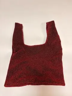 ACCOMMODE ラメ トートバッグ レッド