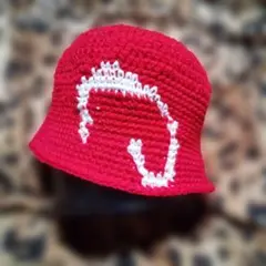 クラッシャーハット　クロシェ　ビーニー　ハンドメイド★★★