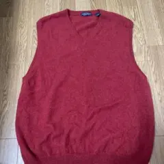 GRANT THOMAS カシミヤ ベスト XXL 赤