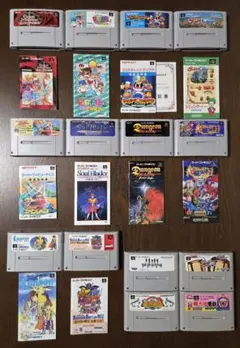 スーパーファミコン ソフトと説明書10本 + ソフトのみ4本