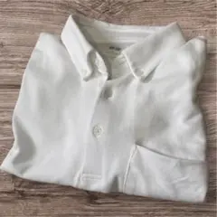 【極美品】ユニクロ エアリズム カノコ ポロシャツ（半袖・ボタンダウン）