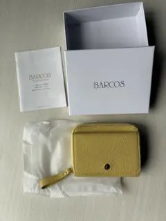 BARCOS 蛇腹二つ折り財布 イエロー 開運✨️