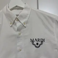 【正規品】Mardi Mercrediマルディ刺繍ロゴ ホワイトシャツのサムネイル