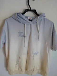 Pink Latteピンクラテ グラデーション半袖フードトレーナー M150ｃｍ