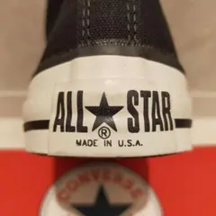 未履完品1990sコンバースオールスター　ハイカット　USA製　ブラック