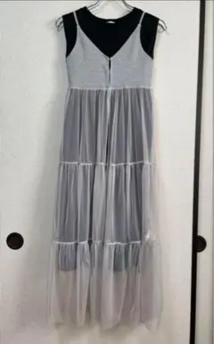 新品 ハニーズ ワンピース ノースリーブ Tシャツワンピ ニコロン キャミワンピ