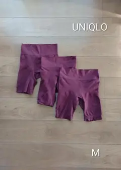 【訳あり】UNIQLO シェイプアップ ヒートテック スパッツ M 3枚セット