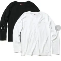 Hanes ロングスリーブTシャツ 白ロンT １枚HW5430 新品未使用