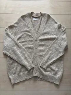 WHIMSIC ベージュ Vネック ニットカーディガン