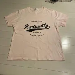 Radiantly ロゴプリント 半袖Tシャツ ピンクのサムネイル