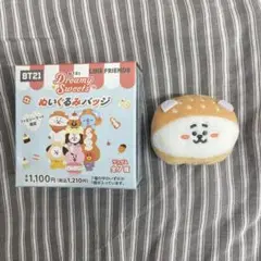 BT21 Dreamy Sweets RJ ぬいぐるみバッジ