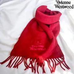 Vivienne Westwood ウールマフラー レッド - メルカリ