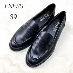 北欧 暮らしの道具店 ENESS ブラック コインローファー 39(24.5
