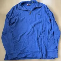 T*E様 CHAPS 青 ハーフジップトレーナー M