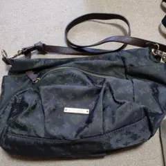 【Aya様専用】 ラシット　ダークグリーン ナイロン ショルダーバッグ