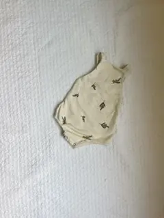 レモン柄ロンパース クリーム色