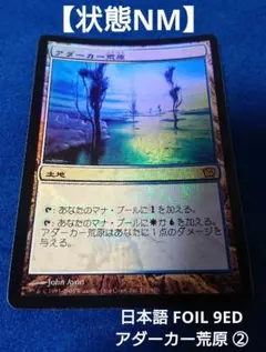 【状態NM】MTG 9ED アダーカー荒原 日本語 FOIL ① 2025年最新】アダーカー荒原 foilの人気アイテム - メルカリ