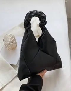 SHEIN フリルハンドバッグ ブラックのサムネイル