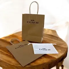 COACH ショップ袋 2個セット 保存袋 不織布袋 紙ショッパー 紙袋