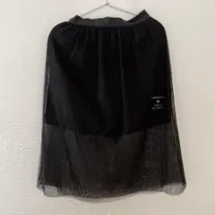 GU GIRLS チュールスカートJR M 黒